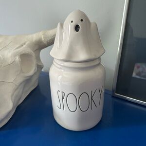 Rae Dunn Spooky Ghost Boo Canister Candy Jar